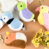 10Cm Lovely Mini Bird Plush Toys Cute Parrot Bag Keychain Pendant Xmas Gifts Girl