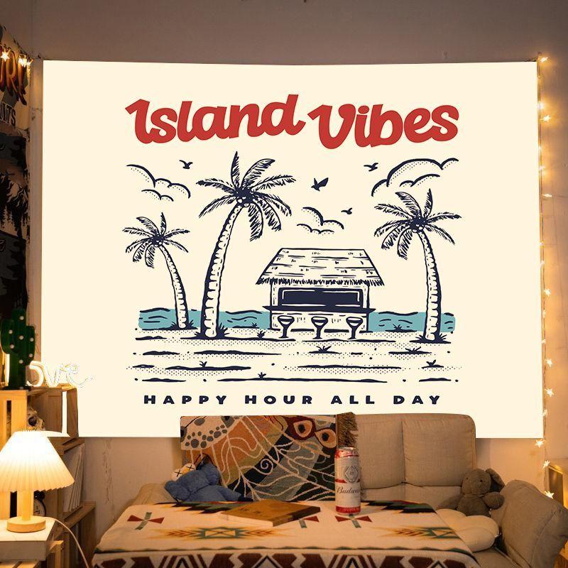 Vintage Backdrop Fabric, Camping Wall Decor, Bedroom Headboard Hanging, Dorm Room Tapestry