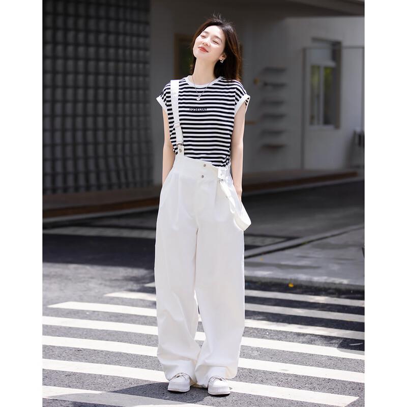 Demana Women s Striped Color Block Sleeveless T-Shirt XL