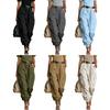 Cargo-Hose Verstellbare Beinöffnungen Volle Knöchellänge Seitentaschen Baggy-Hose Einfarbige Locker geschnittene Streetwear Freizeit-Hose