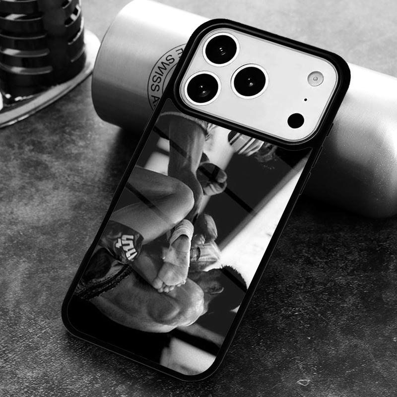 Muay Thai Knee Phone Case for iPhone 17 16 15 Pro Max Air 14 13 12 11 Plus Shockproof Capa Cover