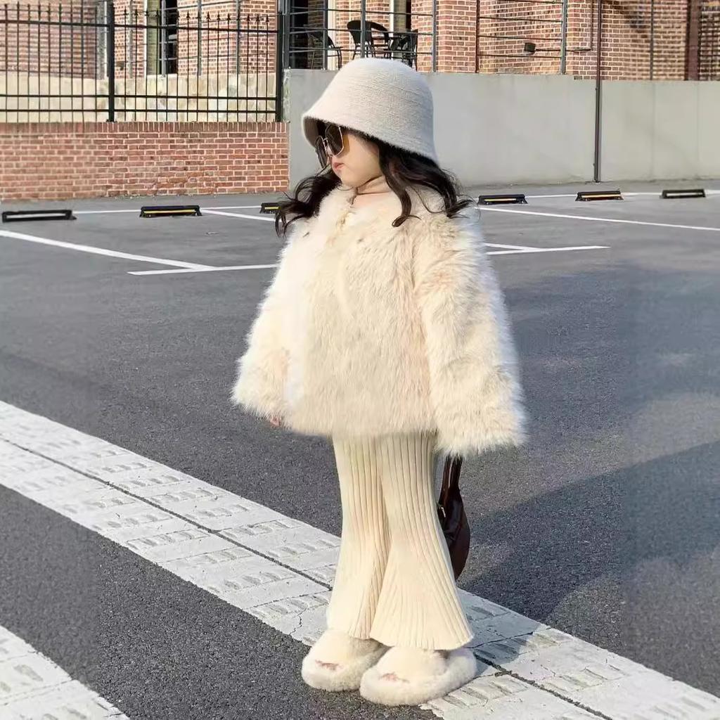 Winter Girls Thickening Coats Children Clothing Versatile Outerwear Simple Warm