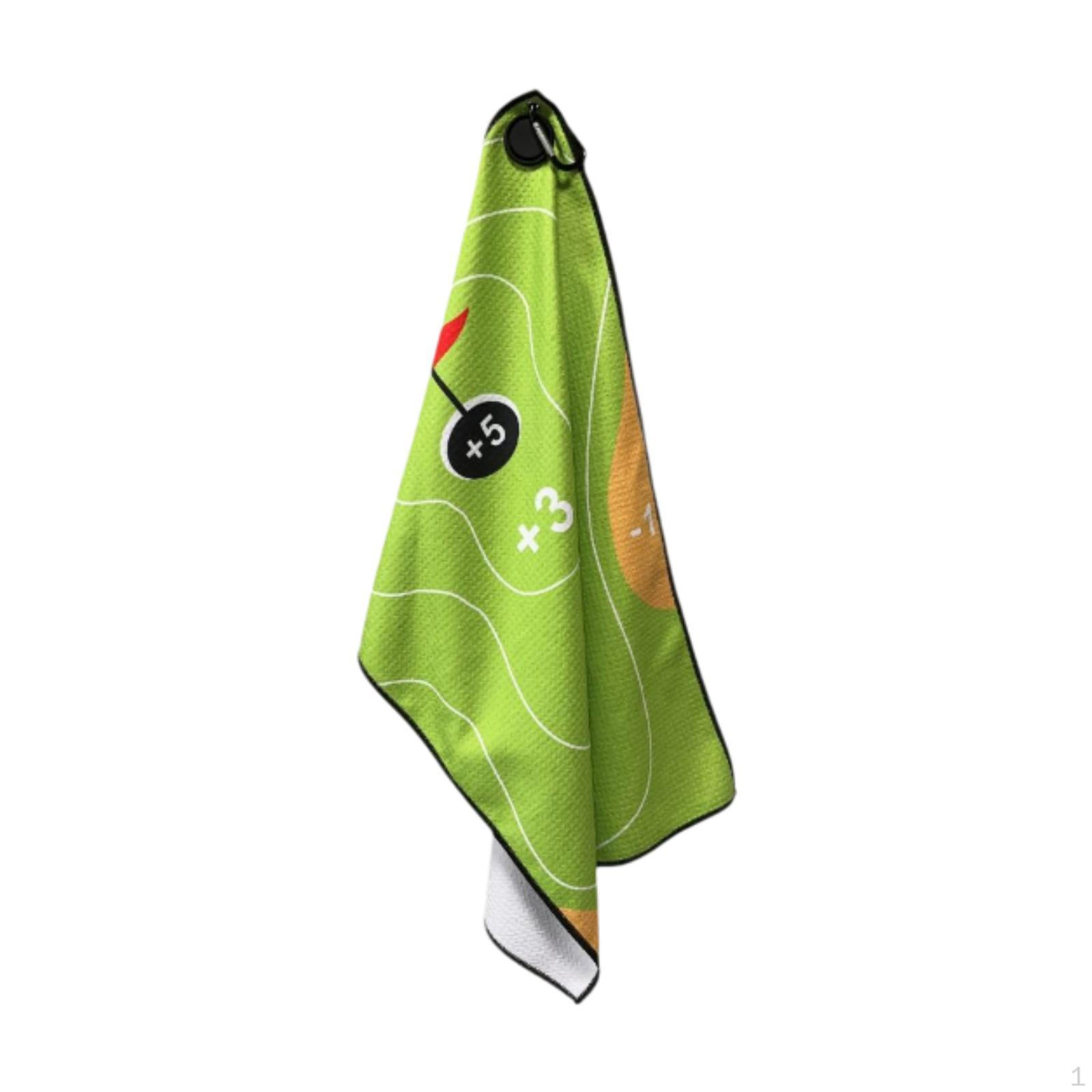 

Чистящие полотенца для мячей для гольфа, практичные для сумки, с карабином, для начинающих Flag