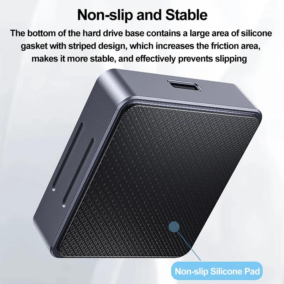 10Gbps M2 NVMe SSD Enclosure Externí M.2 NVMe SSD Pevný Disk Hliníkové Pouzdro NVMe PCIe Externí Box Pro M.2 SSD Dokovací Stanice Podporuje SD 2.0 Kartu