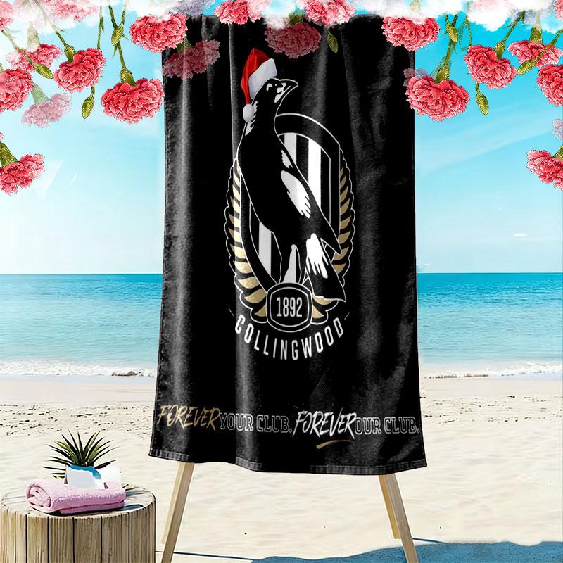 Magpies Forever Print Beach Towel, Large Soft Quick Dry Towel for Beach Camping Swimming
