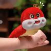 Wrist Style Snake Slap Snap Doll Toy Mascots New Year Plush Hand Ring  Christmas Toy