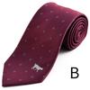 Animal Necktie with and Cat Silk Jacquard 4 Clear Box Included [Rachel] Cat, Dog, Print, All-Over Print, 100% Weave, Water-Repellent, Colors, (B