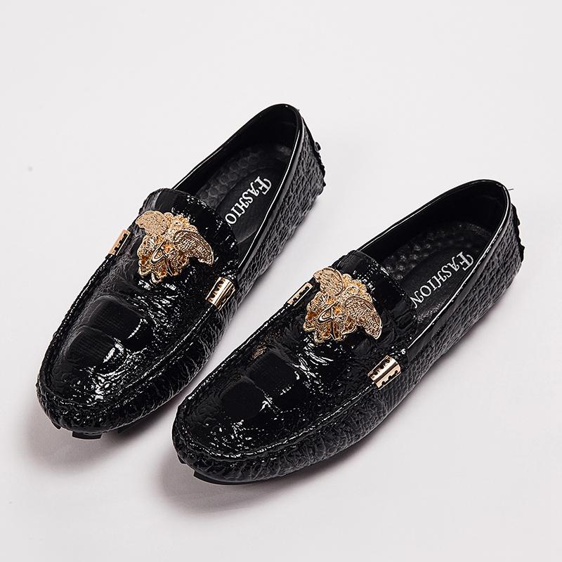 Mens Dress Leather Fashion Handmade Brand Wedding Luxury Driving Party Loafers Boat Designer Flats Oxford Big Size Shoes for Men