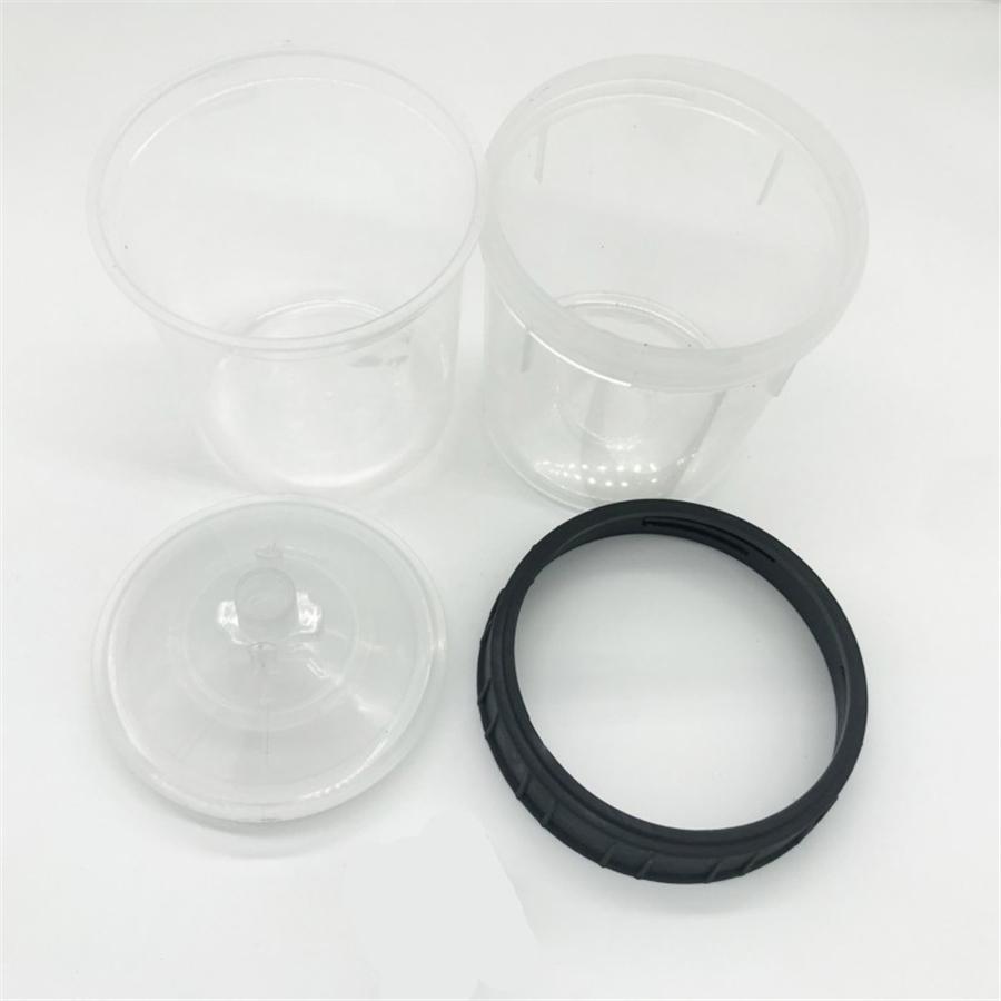 22oz 600ML Disposable Paint Cup W/ Spray Gun Fast Joint Kit Set For PPS Adapter