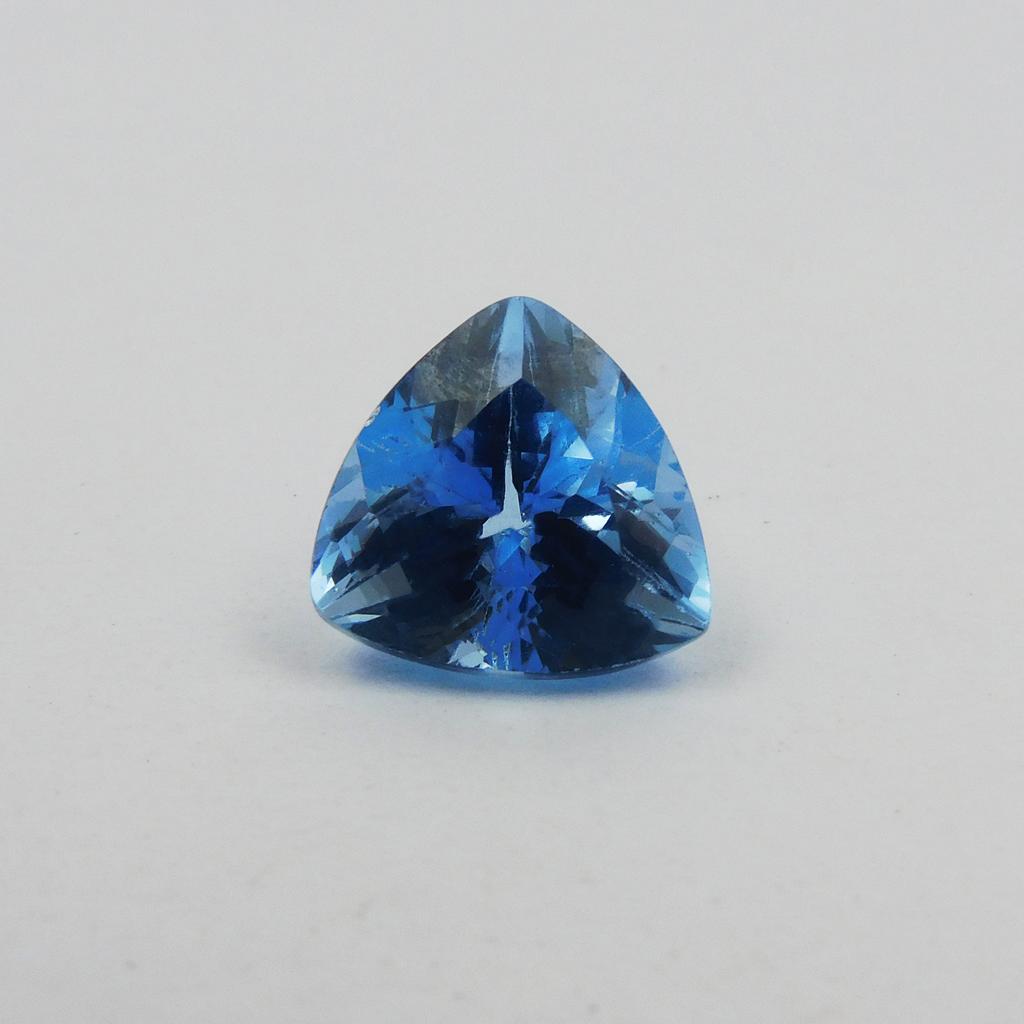 Natural Blue Sapphire Loose Gemstone 6.15 Ct Trillion Cut Ring Making September Birthday Birthstone