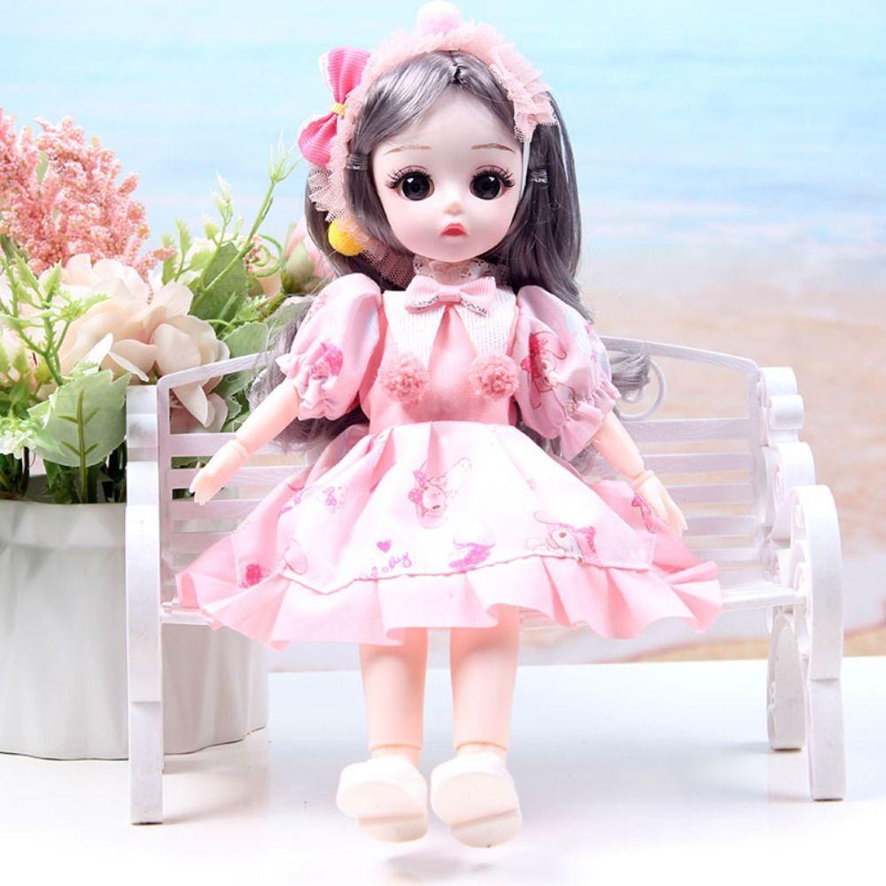 Dress Up 30cm Anime Bjd Doll Spherical Joint Hinged Doll 30cm Articulated Toys Kids Toy