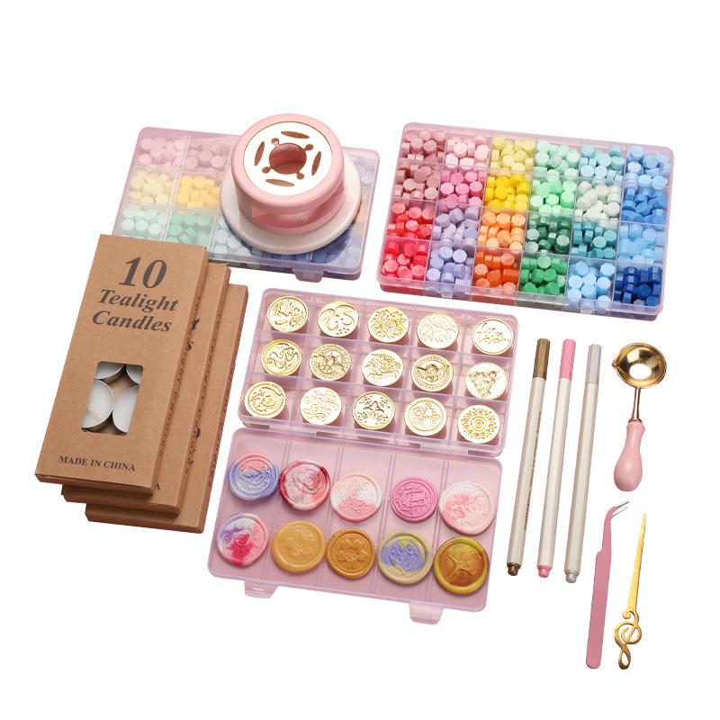 Set de ștampile de ceară, 18 buc, set de ștampile lăcuite, kit de ceară de etanșare, bricolaj, bricolaj, scrapbooking, invitație de nuntă de Crăciun, decorare