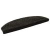 Self Adhesive Stair Tread Covers Semi Circular 15 Pcs Anthracite