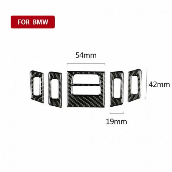 For BMW 3 Series E90 E92 05-12 Carbon Fiber Air Vent Outlet Cover Trim