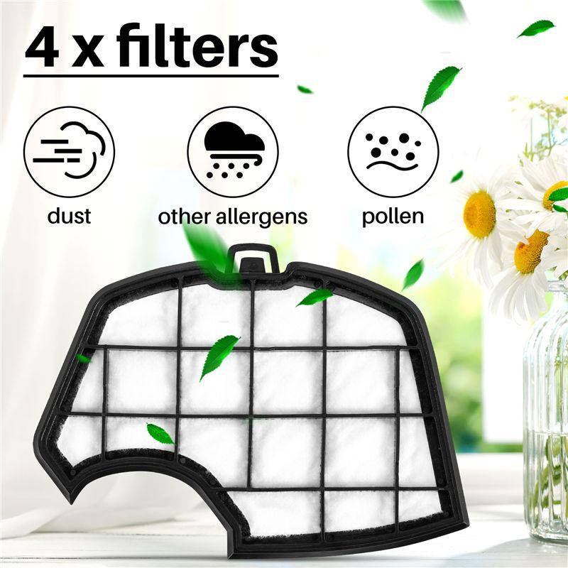 4Pcs Motor Filter Replacement Protection Replacement Filter For Vacuum Cleaner For Vorwerk Kobold VK140 VK150-B61B