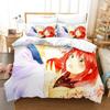 3D-Cartoons Schneewittchen mit dem roten Haar Bettwäsche-Set Einzelbett Twin Full Queen King Size Bett Set Erwachsene Kinder Schlafzimmer Bettbezug-Sets
