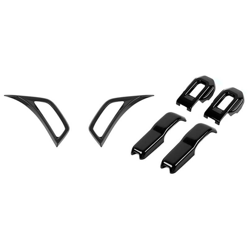 Car Hood Ornament Fender Air Vent Decoration Protective Cover For Jeep Wrangler JL JT Gladiator 2018 Up Car Exterior Accessories