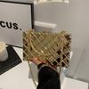 PU Shoulder Bags Chains Women's Bags On Sale 2024 Fashion Solid Sewing Thread Handbag Hasp Small Square Bag Bolsa Transversal