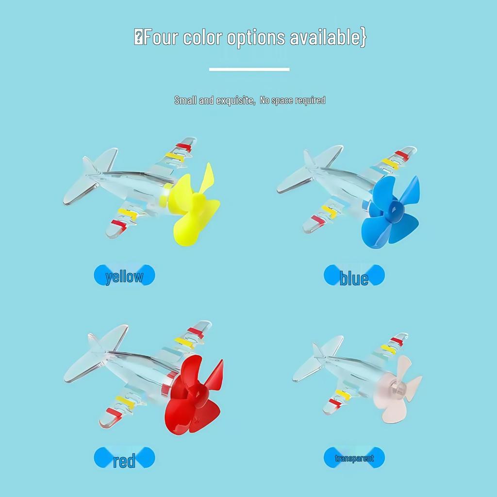 LED Wind-Powered Airplane Car Atmosphere Light Decoration