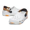 Crocs All-Terrain Clog Plastic Sneaker Sandals Unisex White Orange