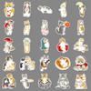 50 Hand-painted Kitten Cartoon Cute Decorative Water Cup Mobile Phone Shell Sticker