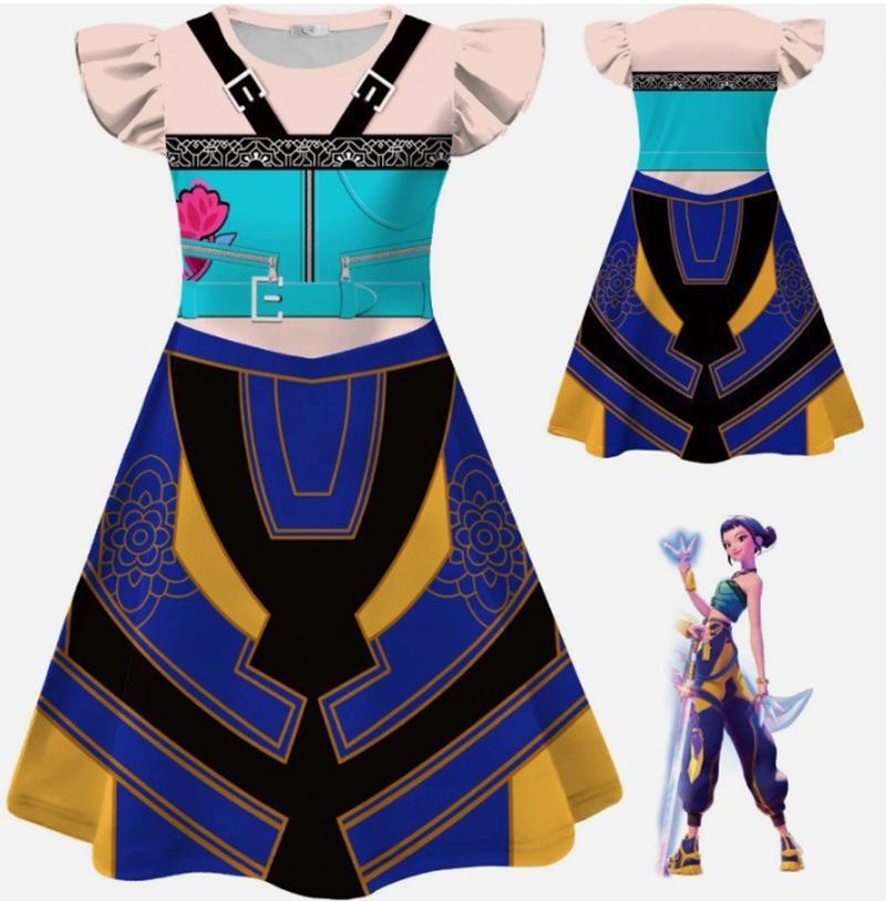 Anime K-Pop Demon Hunter Cosplay Costume Kids Huntrix Zoey Mira Rumi 3D Print Uniform Party Stage Performance Girls Style Suits