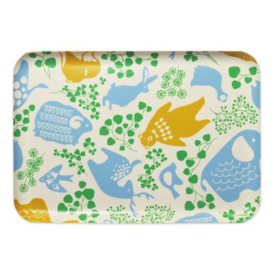 Bandeja de Refeição Tatsucraft SR, Grande, 39cm, Modelo Original Web, Design Animal, Lavável na Máquina de Lavar Louça e Seguro para Micro-ondas, Estilo Nórdico Elegante, Plástico,