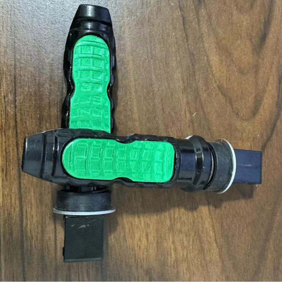 CNC Two-Tone Rear Foot Pegs for Electric, Street, Sport, and Off-Road Motorcycles Black-Gold