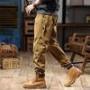 2025 Men's American Retro Harem Overalls - Thickened Spring/Autumn Casual Pants