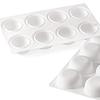 Multifunctional silicone model mousse cake mold, mousse mold, baking mold, ice cream mold (8-hole round mold)