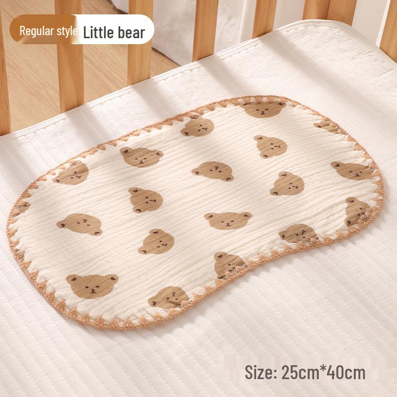 Baby Cloud Breathable Cotton Pillow - Infant Anti-Spit Design, 0-6 Months
