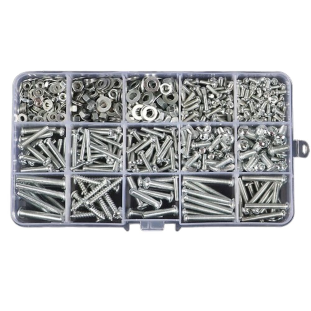 Round Head Cross Screw Screws Nuts Bolts Gaskets Kits Allen Screw Bolt Nut Washer Set Home