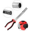 QWORK Car Spark Plug Wire Removal Pliers Tool, Sleeve Type Spark Plug Puller + Round Spark Plug Pliers, QS30577