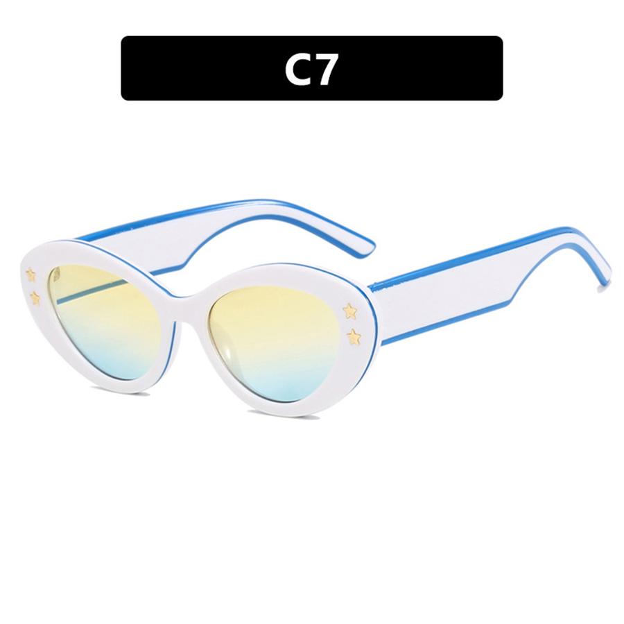 

Модные солнцезащитные очки овальные солнцезащитные очки «кошачий глаз» неполяризованный модный аксессуар слоновая кость