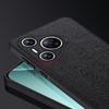 For Huawei Pura 70 Case Wood Grain PU Leather+PC+TPU Slim-Fit Phone Guard Cover