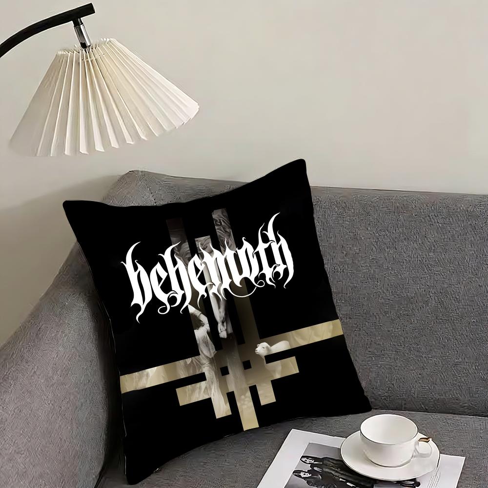 BBEHEMOTH Band Cushion Cover Pillowcase Ultra Soft Skin Friendly Fabric Cloud Like Comfort Concealed Zipper
