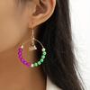 Cartoon christmas earrings creative dripping crystal santa bells gift earrings girl