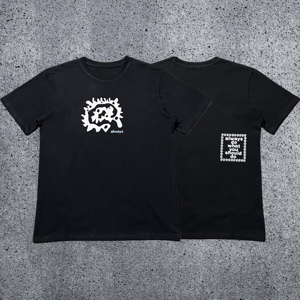 Summer New AD 2026 WYSD Shortsleeved Sun Roll Fun Printed American High Street Skateboard Cotton Roundneck Tshirt