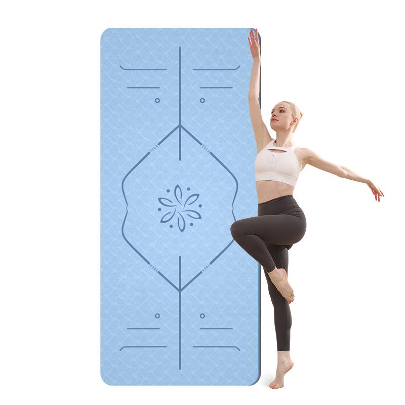 10mm Thick Non-Slip TPE Yoga & Fitness Mat for Sound Insulation & Shock Absorption