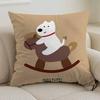 Cartoon-Tier-Kissenbezug Sofa Wohnzimmer Kissenbezug Büro Lendenkissen Nachttisch quadratischer Kissenbezug abnehmbar und waschbar