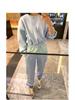 2025 Korean-Style Women’s Trendy Velvet Sweatshirt & Jogger Set – Comfy Casual Sportswear for Fall & Spring
