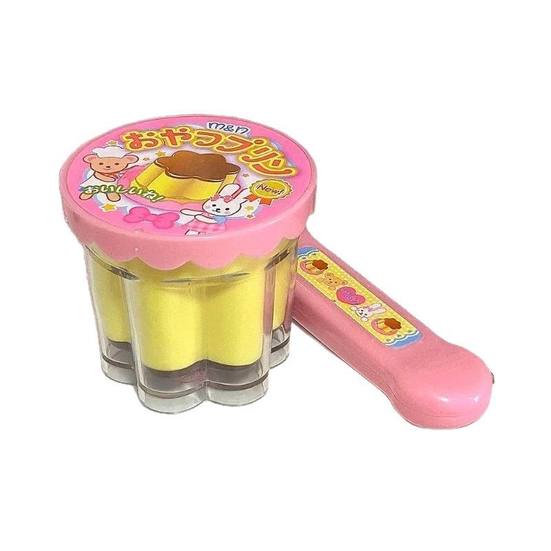 Set Budincă pentru Păpușa Mimu - Joc de Desert de Pretins pentru Păpuși Copii Include Cupe de Budincă Lingură Roz Origine China