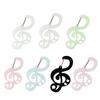 Acrylic Star Note Shape Carabiner Hook Clips Card Holder Keychain Portable Outdoor Keyring Hook Backpack Pendant Gifts