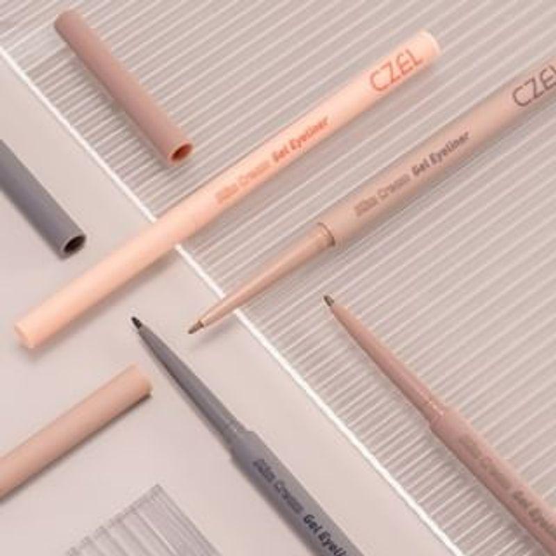 CZEL - Smooth Ultra-Fine Eyeliner Pen - 4 Colors 01# Natural Black - 0.1g