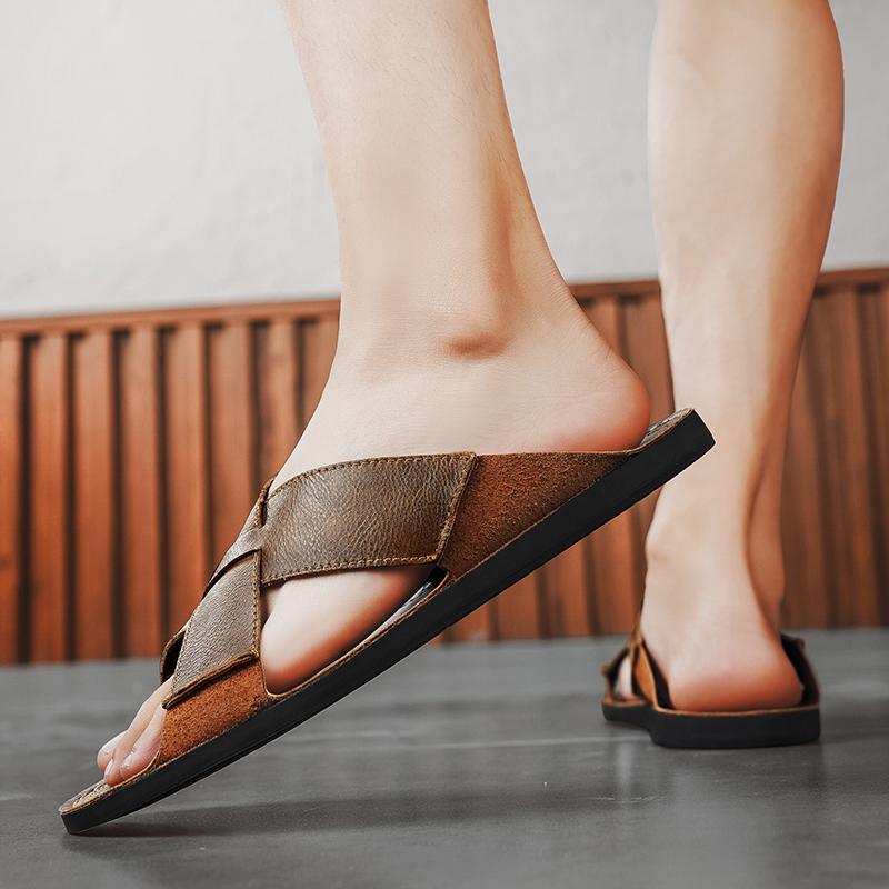 Fashion Summer Casual Men's Slippers Classic Designer  Styles Outdoor Leisure Street Walking Daily Flat and Comfortable Shoes