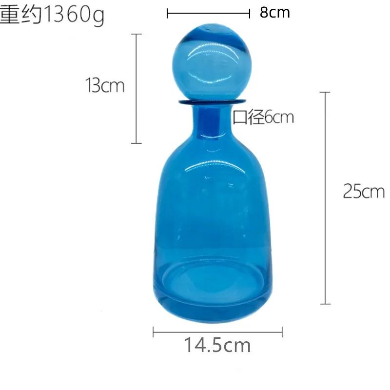 BRCreative Light Luxury Transparent Glass Vase Dining Table Aquatic Vase Decoration Nordic Home Flower Arrangement Decorative ArtEY