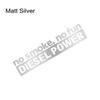 Niente Fumo Niente Divertimento Potenza Diesel Decorazione Adesivo per Auto per Finestrino Paraurti Lato Portiera Camion Moto Decorazione Accessori Fai da Te