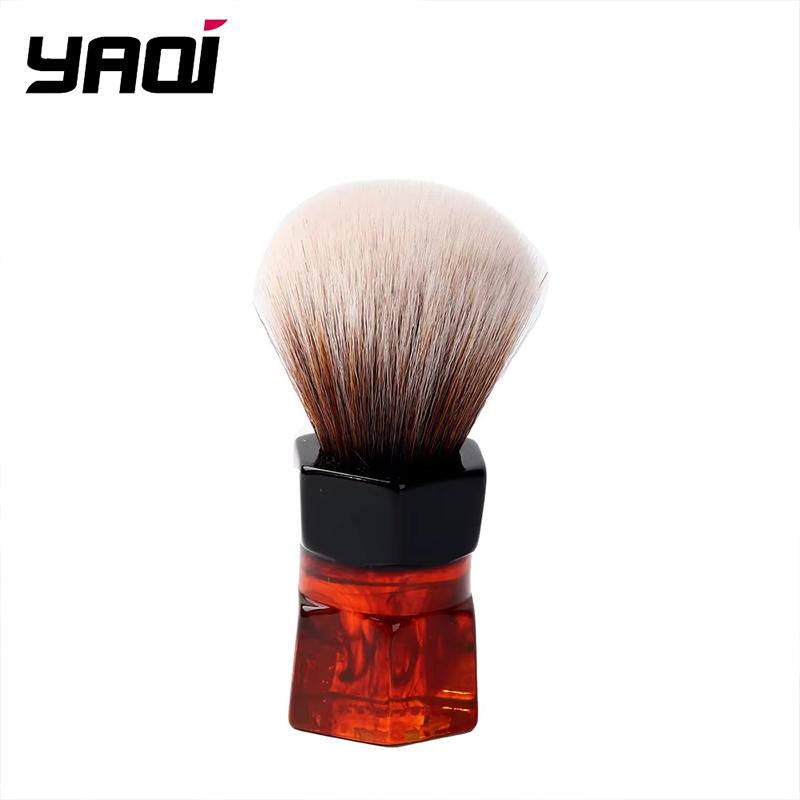 YAQI 24mm Moka Express Synthetic Hair Barbe Mens Shaving Brush Provide Rich Foam For Comfortable Portable Shaving Experience