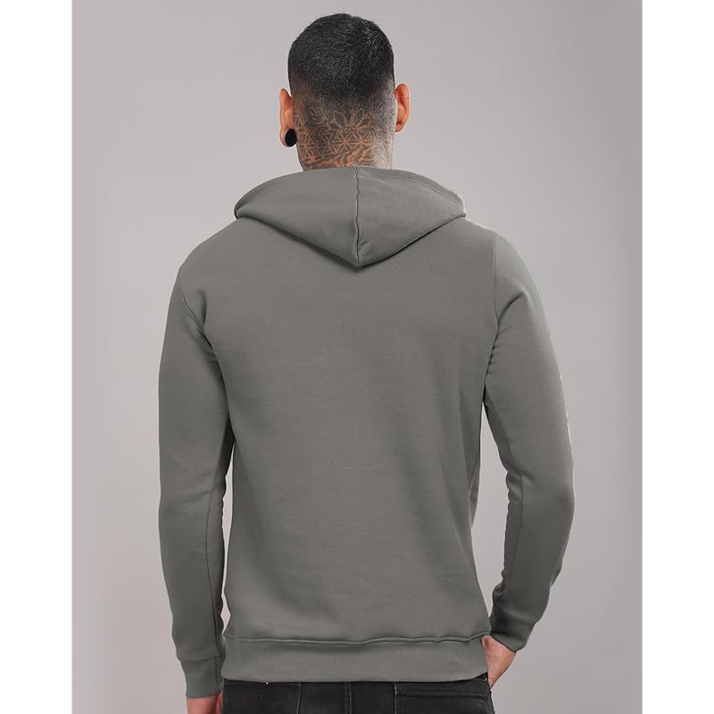 ADRO Hoodies for Men | Printed Hoodie for Men | Cotton Hoodie | Mens Hoodies | Sweatshirt for Men | Hooded Hoodie|H24-BO XL серый