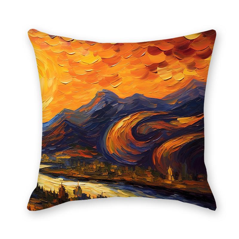 Neue Abstrakte Sternenhimmel Zuhause Sofa Lendenkissenbezug Bettseite Sofa Imitation Superweicher Lendenkissenbezug